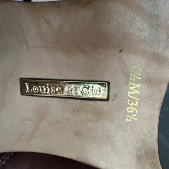 Louise Et Cie Chelsea Boots Brown Leather Pull-On Almond Toe Size 6.5 - Picture 7 of 7